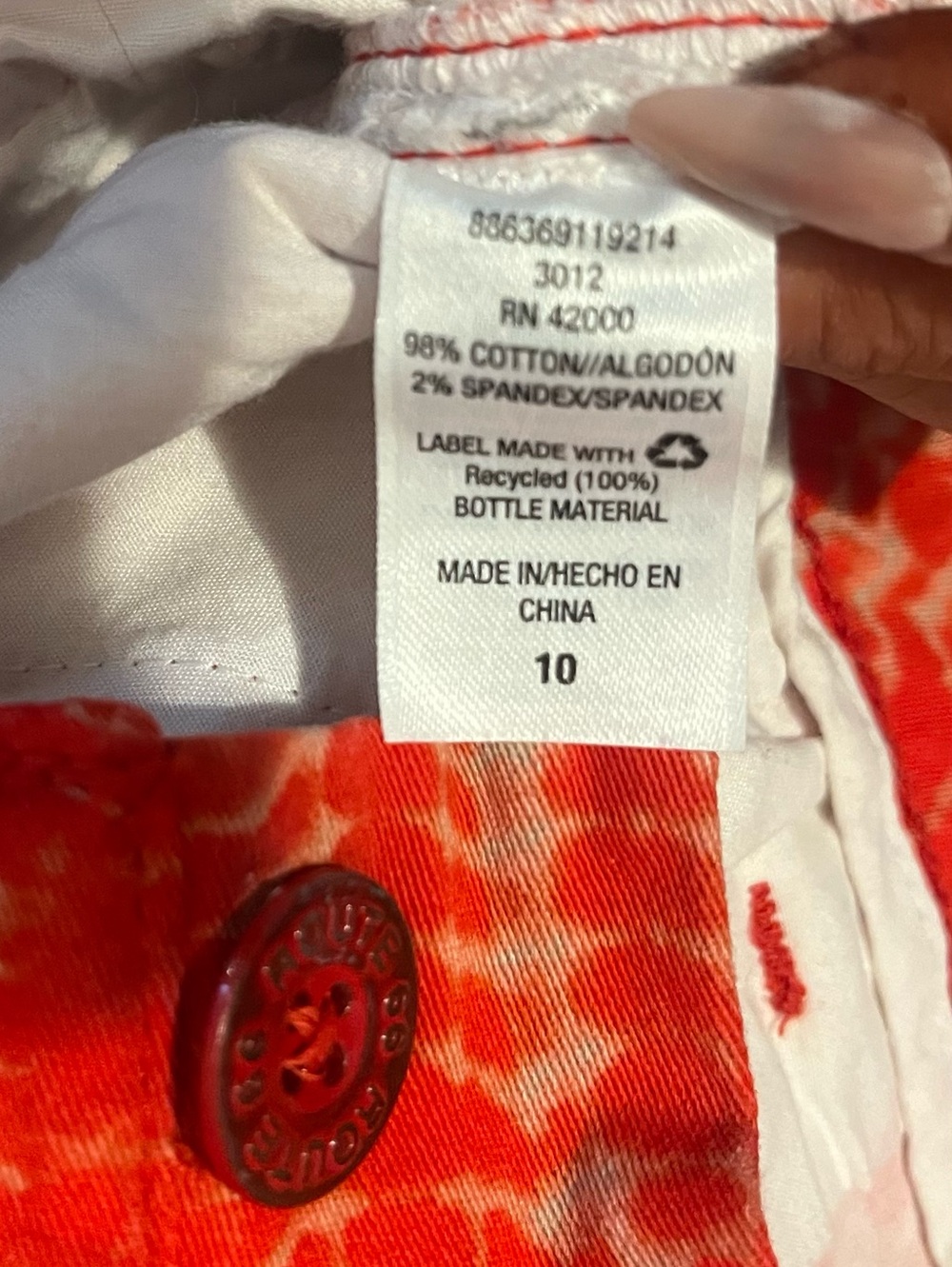 Route 66 Orange Tie-Dye Women’s Cargo Shorts - Picture 8 of 11